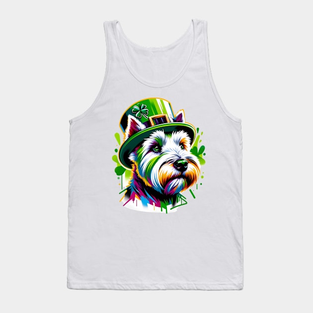 Glen of Imaal Terrier Enjoys Saint Patrick's Day Tank Top by ArtRUs